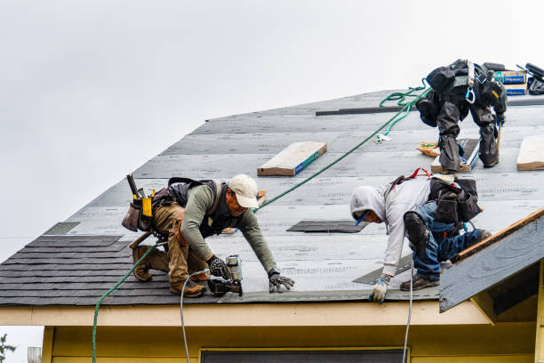 Professional Gutter Installation technician working in Delaware, OH